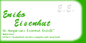 eniko eisenhut business card
